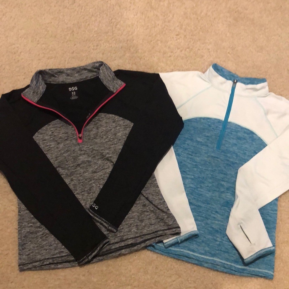 Two layering ski turtlenecks